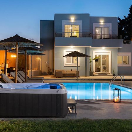 Ethria Pool Villa With Heated Jacuzzi Afandou Exterior foto