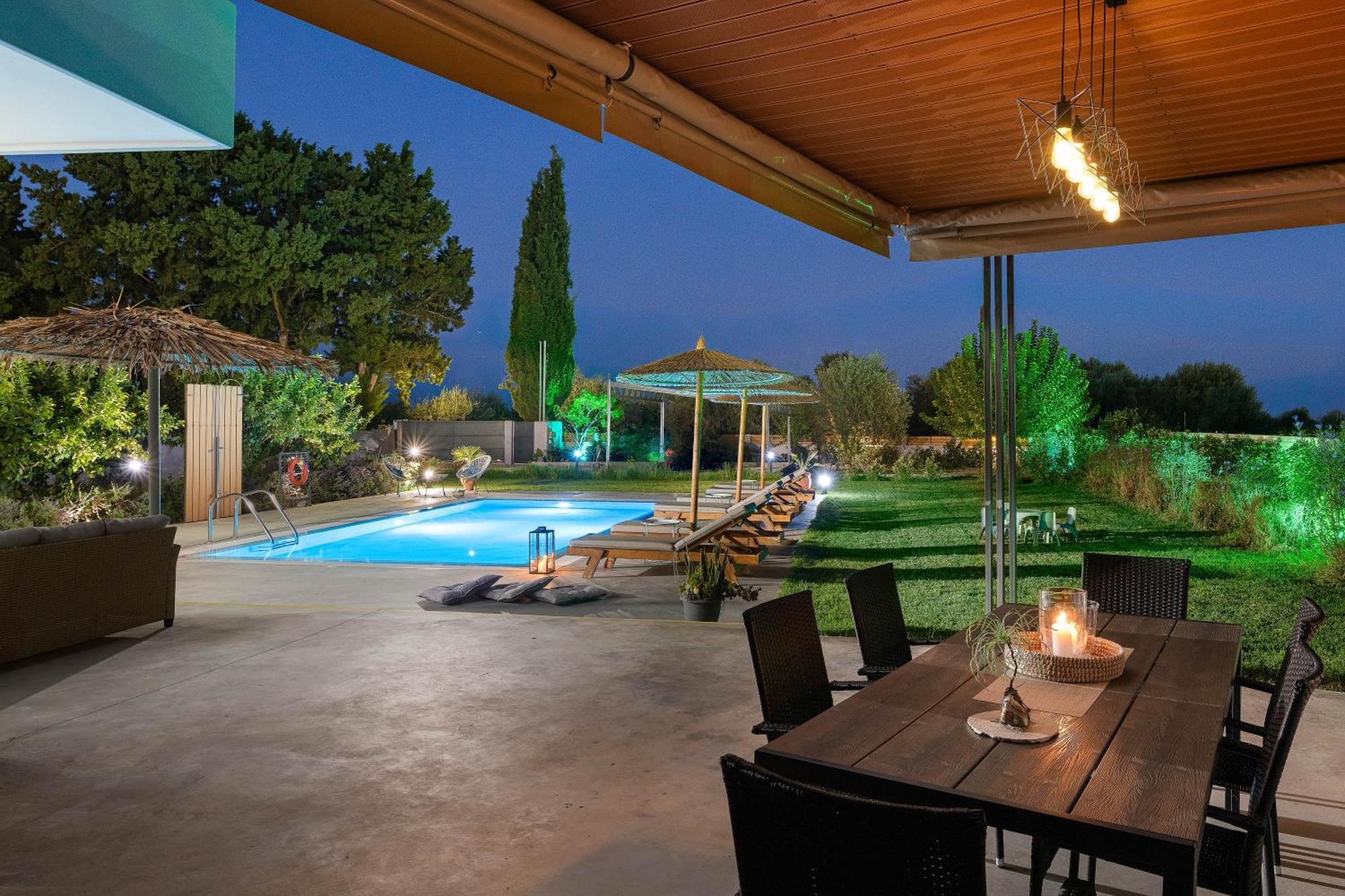 Ethria Pool Villa With Heated Jacuzzi Afandou Exterior foto