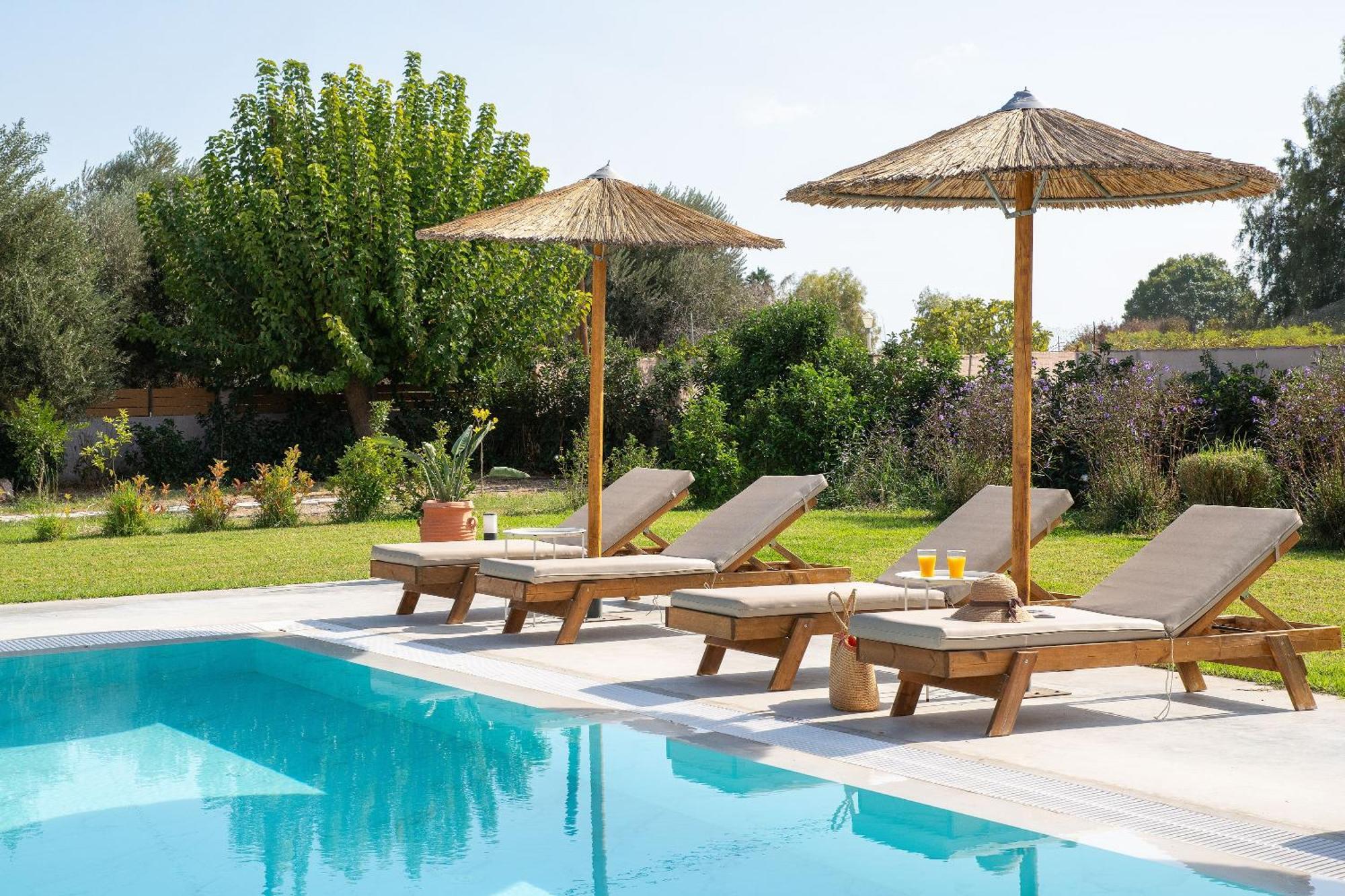 Ethria Pool Villa With Heated Jacuzzi Afandou Exterior foto