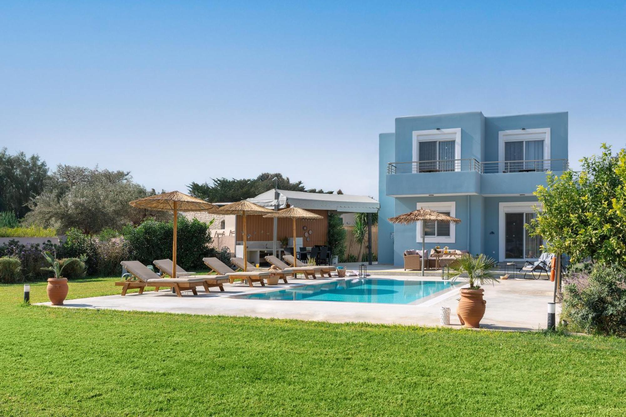 Ethria Pool Villa With Heated Jacuzzi Afandou Exterior foto