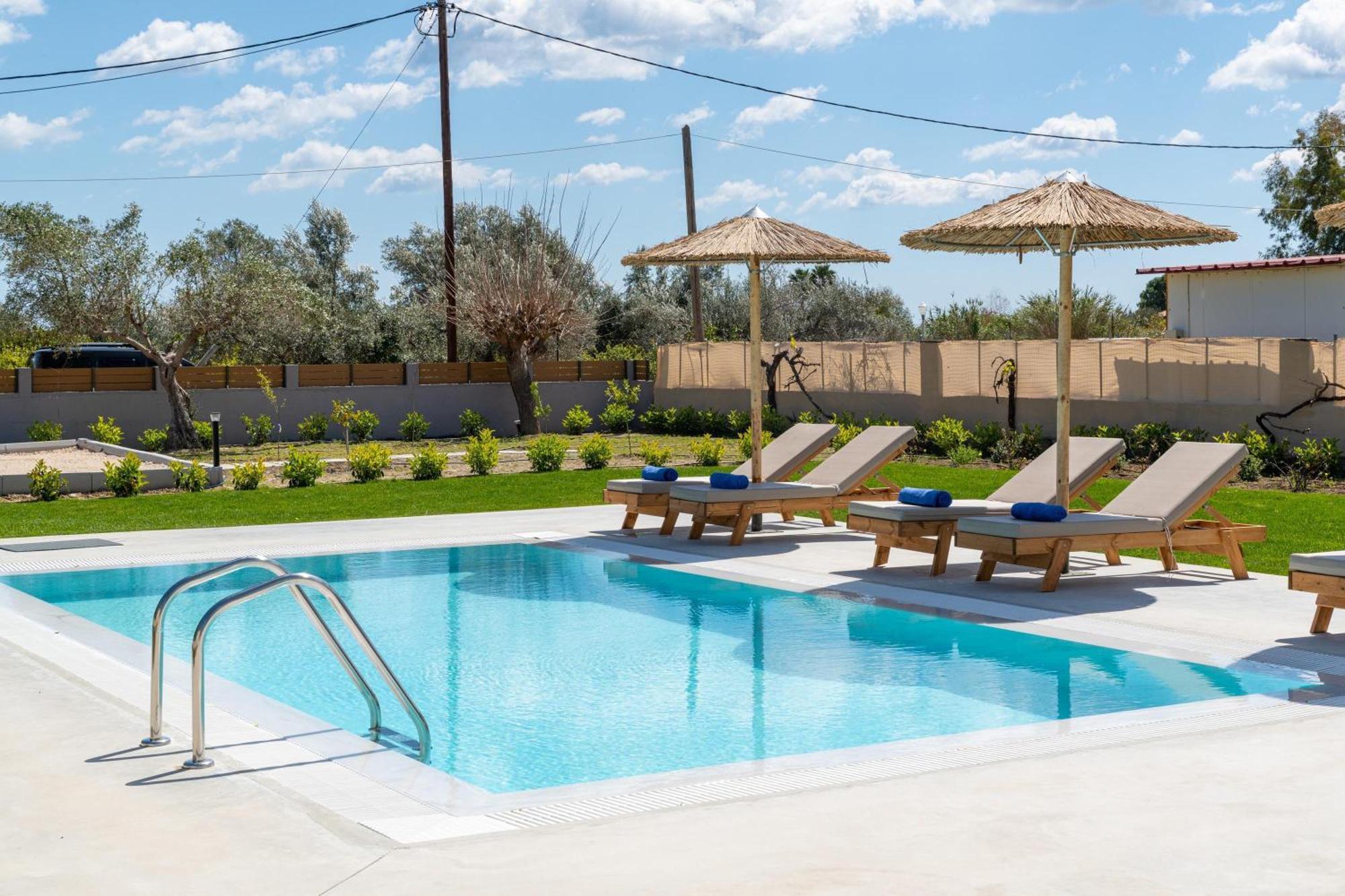 Ethria Pool Villa With Heated Jacuzzi Afandou Exterior foto