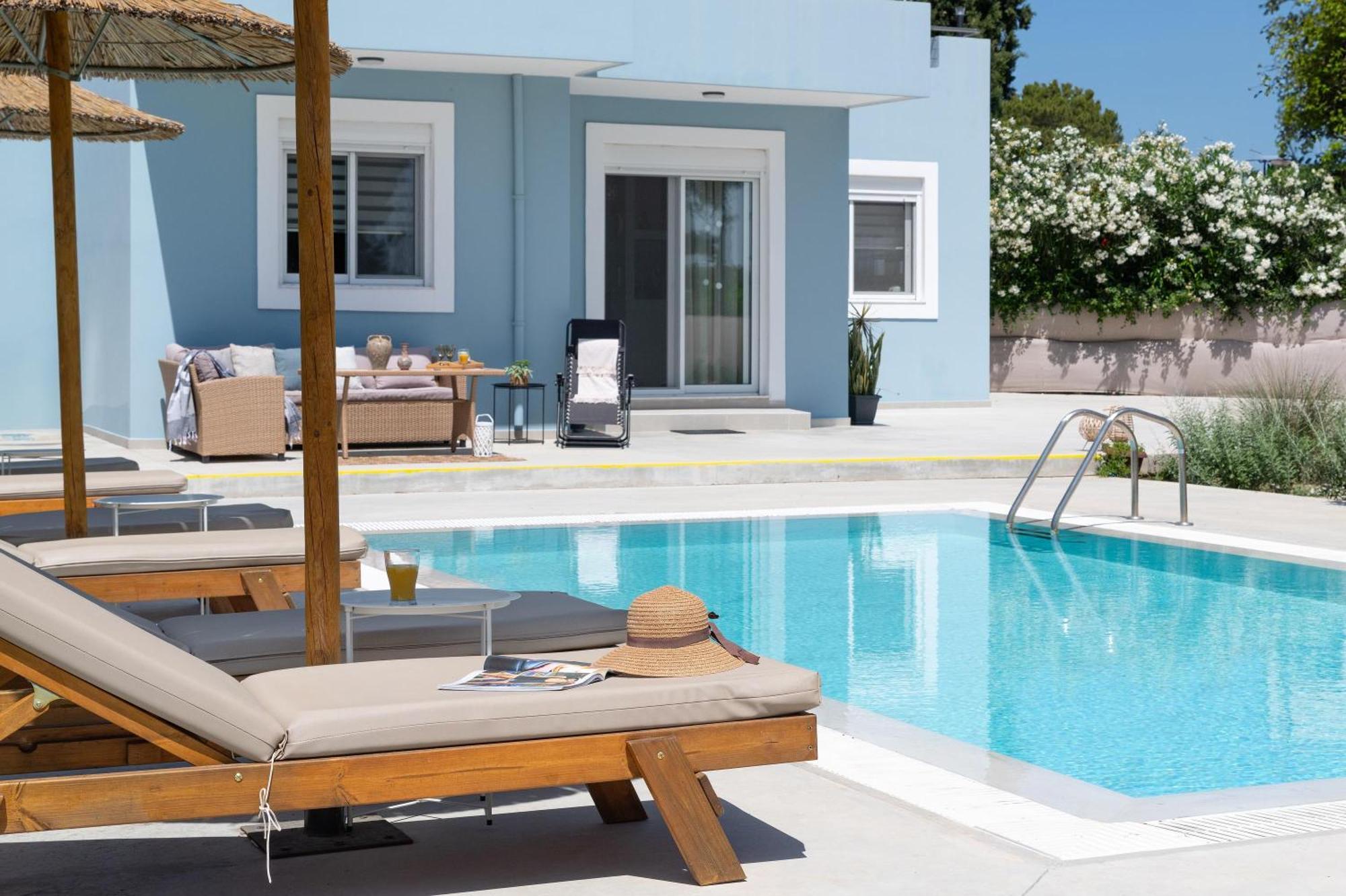 Ethria Pool Villa With Heated Jacuzzi Afandou Exterior foto