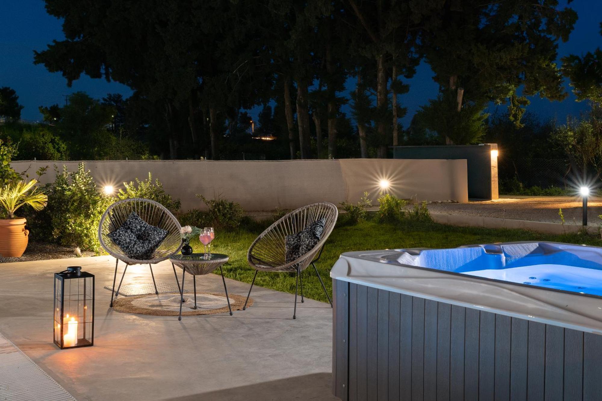 Ethria Pool Villa With Heated Jacuzzi Afandou Exterior foto